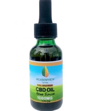 1000 mg Full Spectrum CBD Oil Hemp Flavor 1 Oz.