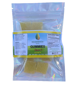 Delta-8 LEMON Gummies 300 mg = VOID WHERE PROHIBITED BY LA