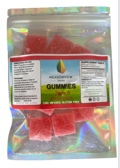 Delta 8 Strawberry Gummies 30 mg
